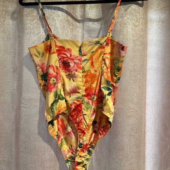 For Love & Lemons Floral Bodysuit - Size Small - Picture 2 of 4